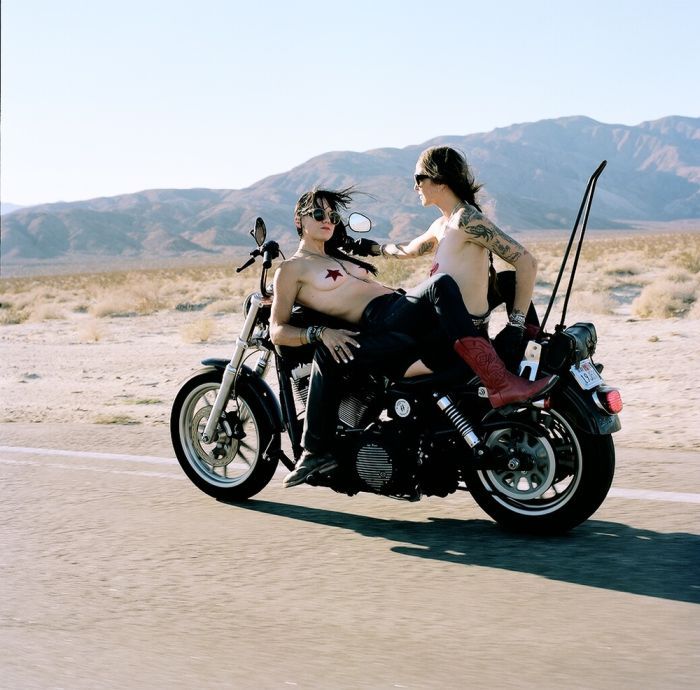 Girls on a motorcycle in Kota Kinabalu
