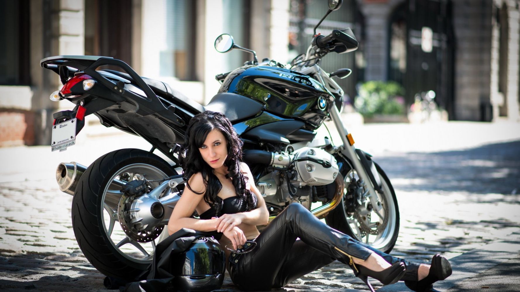 European women on bikes in Kota Kinabalu