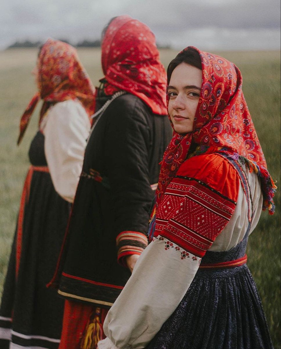 Women in Slavic costumes in Kota Kinabalu