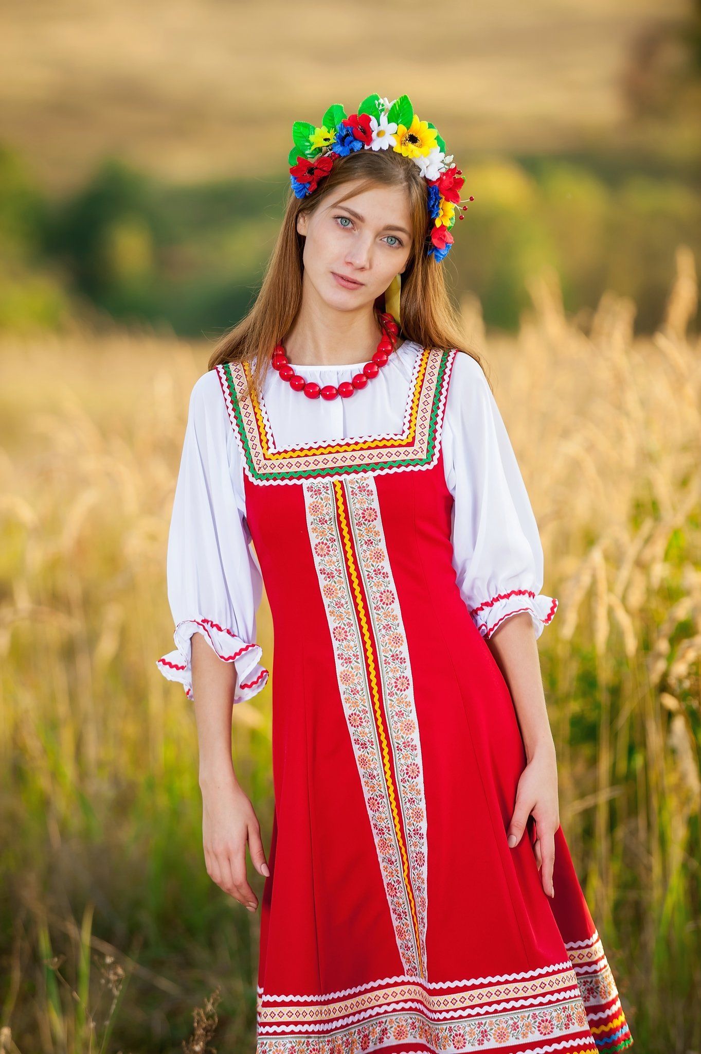 Women in Slavic costumes in Kota Kinabalu