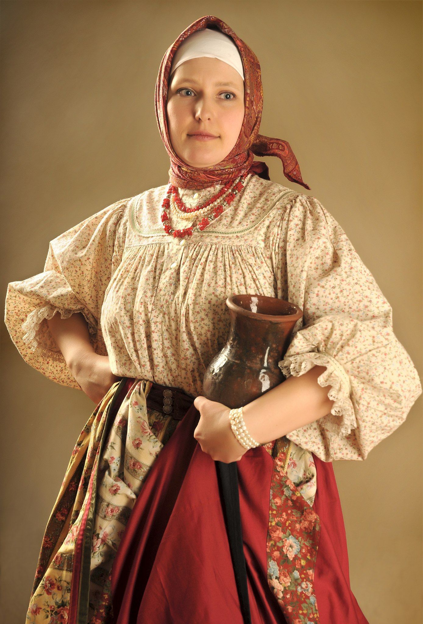 Girls in Slavic costumes in Kota Kinabalu