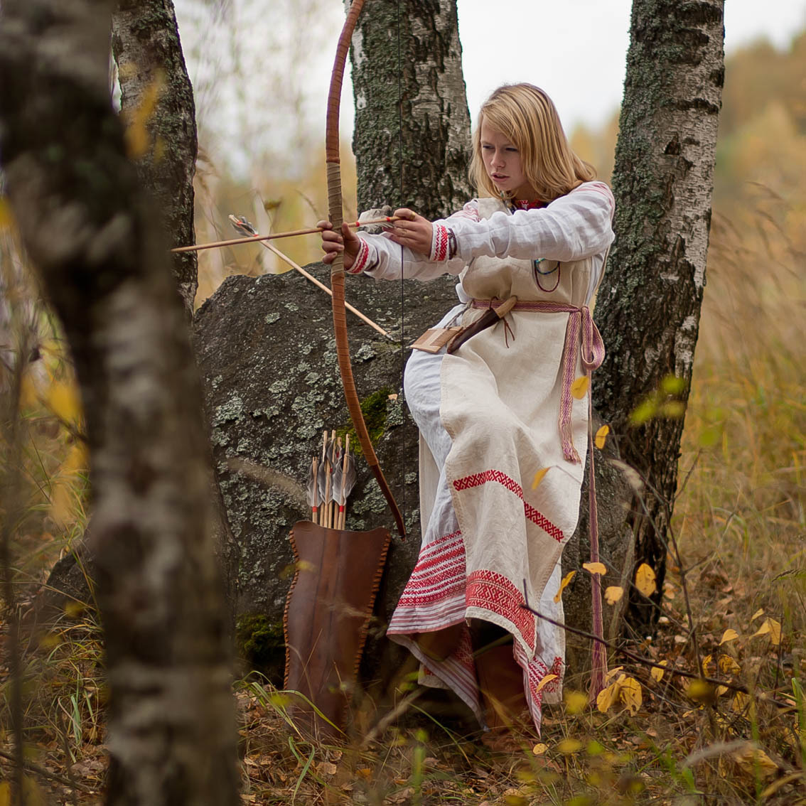 Sexy photo Girls in Slavic costumes in Kota Kinabalu